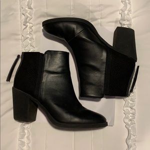 H&M Vegan Leather Booties Sz 9.5